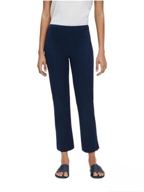 Eileen Fisher Organic Cotton Stretch Twill Side Zip Crop Pant